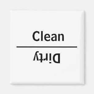 Imã Lavadora de louça suja limpa