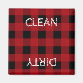 Imã Lavadora de louça vermelha e preta de cabine russa