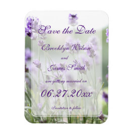 Ímã Lavanda Bohemian Wedding Save The Date Magnets