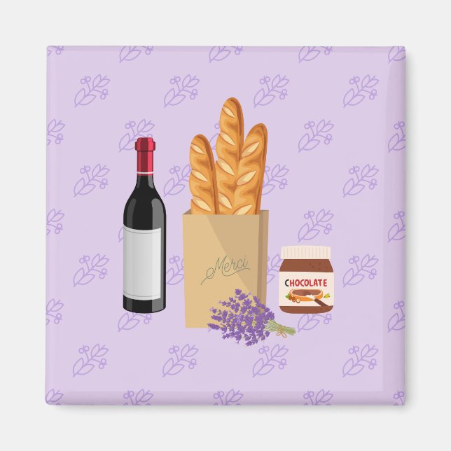 Imã Lavanda do mercado francês (Frente)