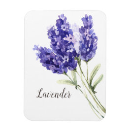Ímã Lavanda Flores Aquarela