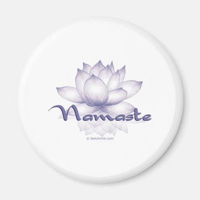 Imã Lavanda Namaste Lotus (Frente)