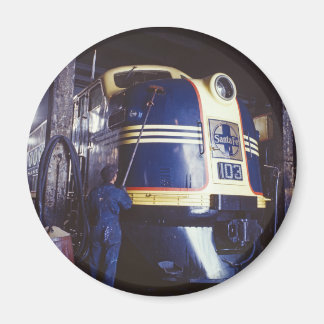 Imã Lavando a locomotiva