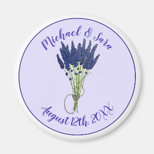 Imã Lavandula Lavanda Floral Púrpura Favor do Casament