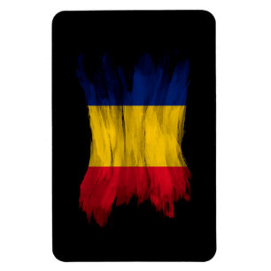 Ímã Lave de pincel da Romênia, bandeira nacional