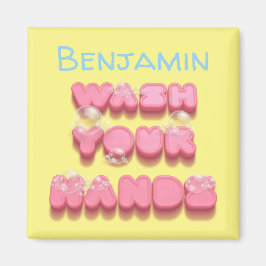 Imã Lave o lembrete de higiene das mãos