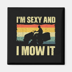 Imã Lawn Mower Novelelty Para Homens Mulheres Crianças