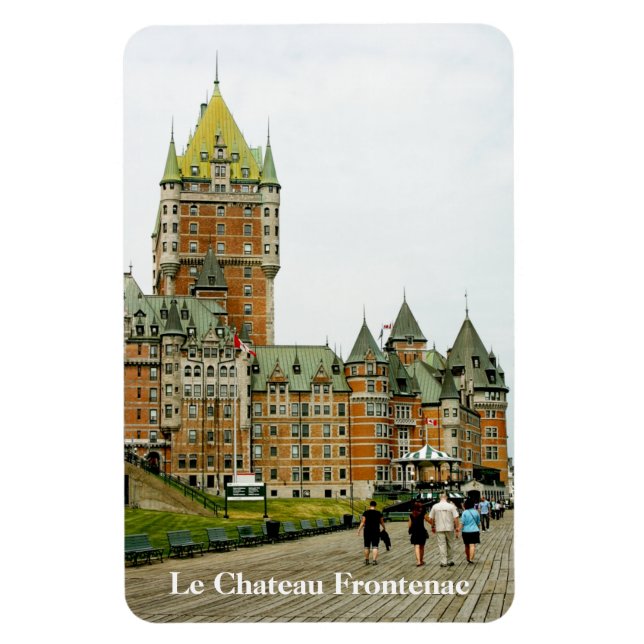 Ímã Le Chateau Frontenac Cidade do Québec Canadá (Vertical)