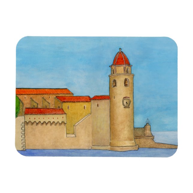 Ímã Le Clocher de Collioure (Horizontal)
