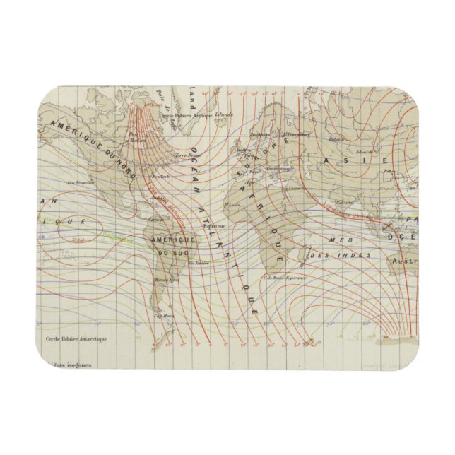 Ímã Le Magnetisme du Globe Terrestre (Horizontal)