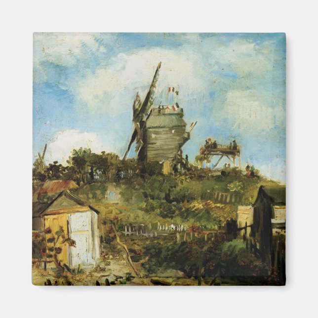 Imã Le Moulin de la Galette por Vincent van Gogh (Frente)