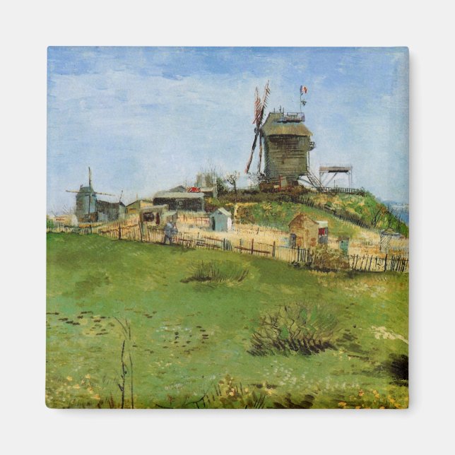 Imã Le Moulin de la Galette por Vincent van Gogh (Frente)