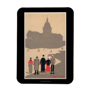 Ímã Le Pantheon Art Deco SceneParis, França