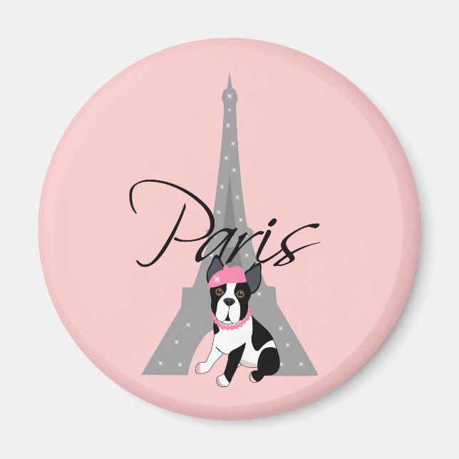 Imã Le petit chien à Paris (Frente)