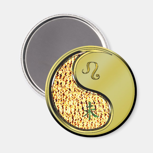 Imã Leão & Cabra de Metal (Front/Back)