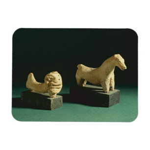 Ímã Leão do Terracotta e cavalo, Mohenjodaro 2300-175