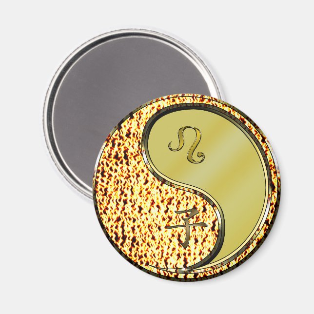 Imã Leão & Rato de Metal (Front/Back)