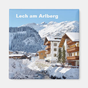 Imã Lech am Arlberg em Áustria - ímã da lembrança