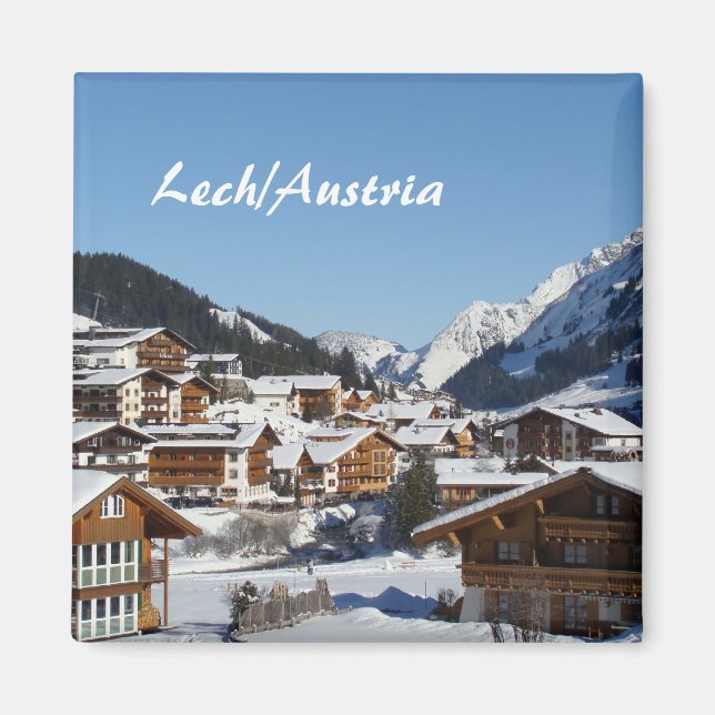 Imã Lech na Áustria - Souvenir Magnet (Frente)