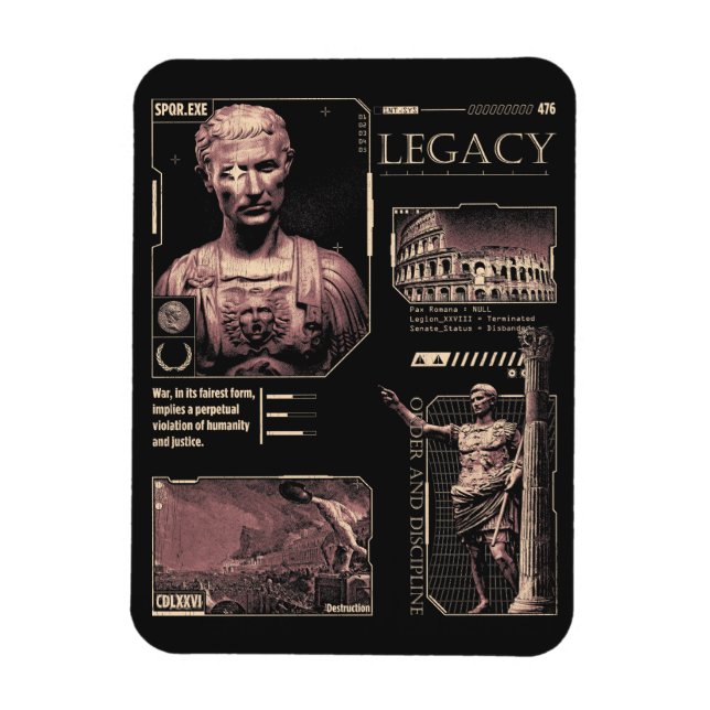 Ímã Legado - Design Brutalista (Vertical)