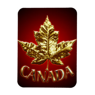 Ímã Legal Canadá Magnet Dourado Canadá Leaf Souvenir