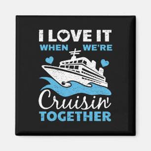 Imã Legal Cruise Art Men Women Cruise Ship Casal Famil