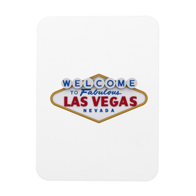 Ímã legal designer magnet bem-vindo a las vegas (Vertical)