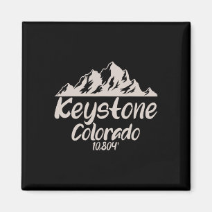 Imã Legal elevação Keystone Colorado Tee Skiing Snowbo