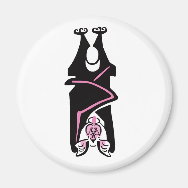 Imã Legal gráfico - Black BAT - Halloween- Wildlife (Frente)