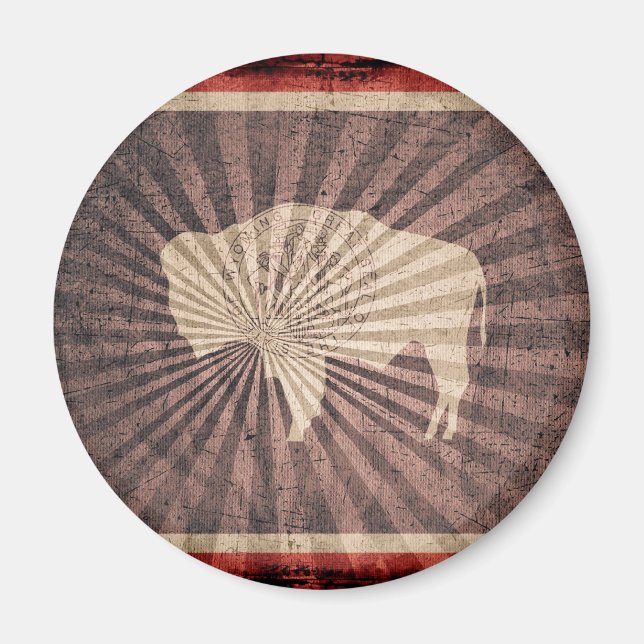 Imã Legal Grunge Wyoming (Frente)