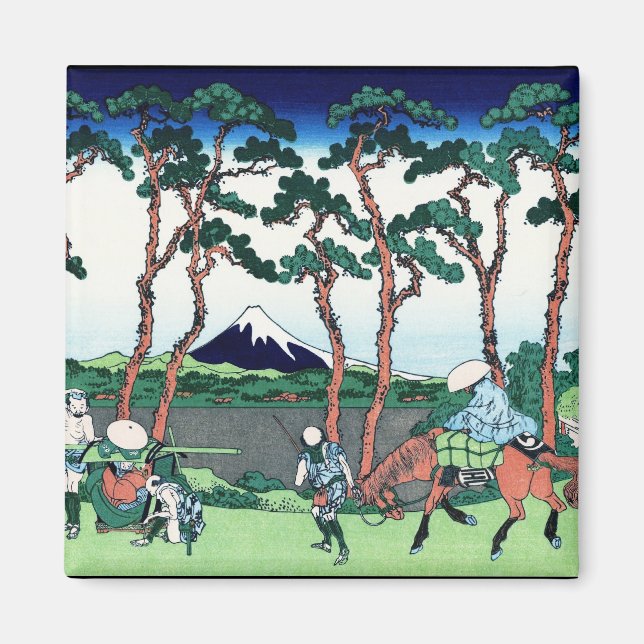 Imã Legal japonês Hokusai Fuji Ver paisagem (Frente)