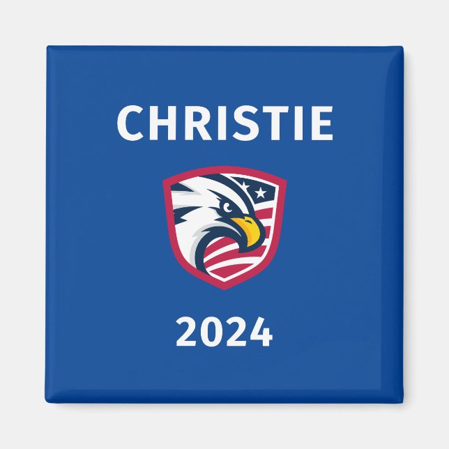 Imã Legal Patriótico Chris Christie 2024 Magnet (Frente)