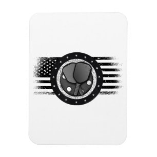 Ímã Legal Pickleball Sport USA Grunge Flag - Picklebal