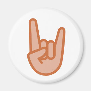 Imã Legal Rock On-Hand Emoji