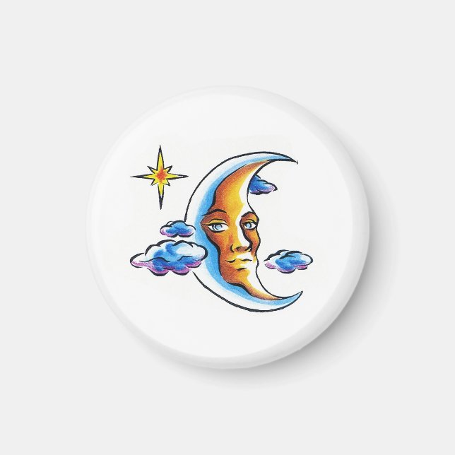 Imã Legal símbolo de tatuagem de desenho animado Nuven (Frente)