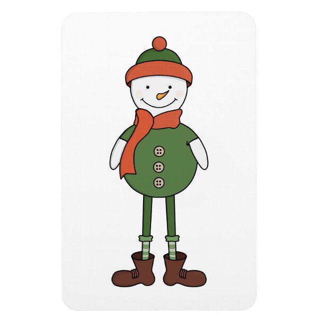 Ímã Legal Snowman (Vertical)