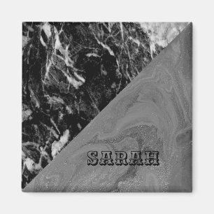 Imã Legal Trendy Black Marble