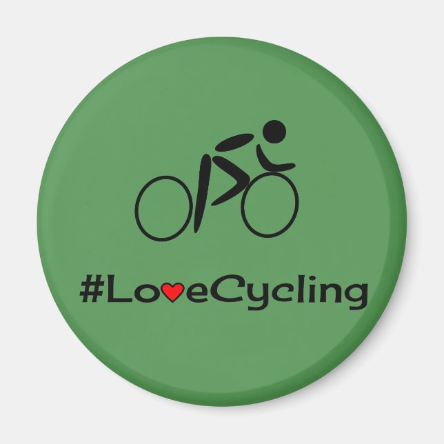 Imã Legenda de ciclismo de amor verde (Frente)