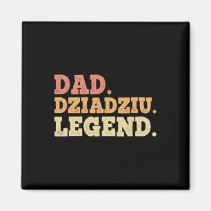 Imã Legenda do pai Dziadziu Retro Vintage Legendário E