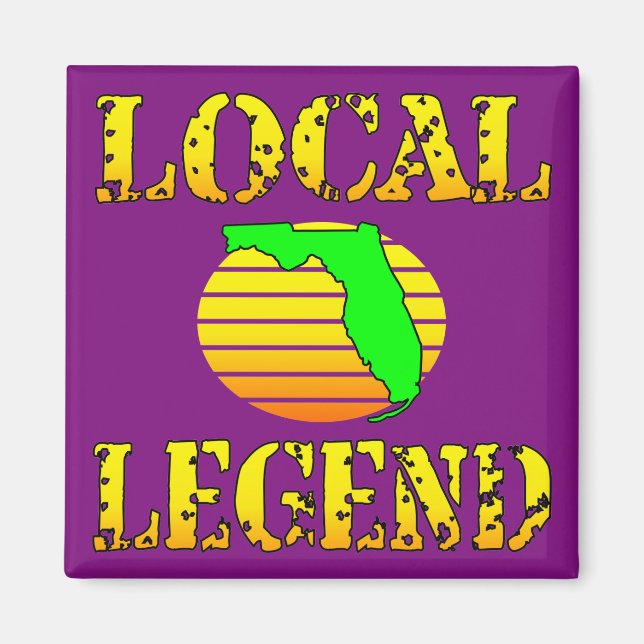 Imã Legenda local da Flórida #USAPatriotGraphics © (Frente)