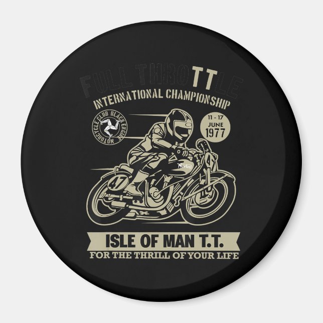 Imã Legendário Com Presente De Arte De Motociclismo (Frente)