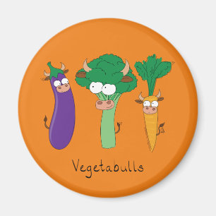 Imã Legumes Engraçados Cartões