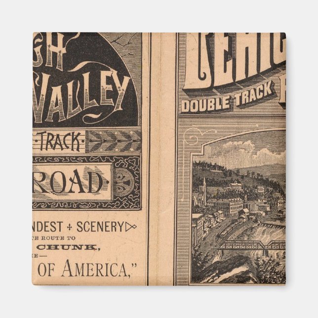 Imã Lehigh Valley Railroad (Frente)