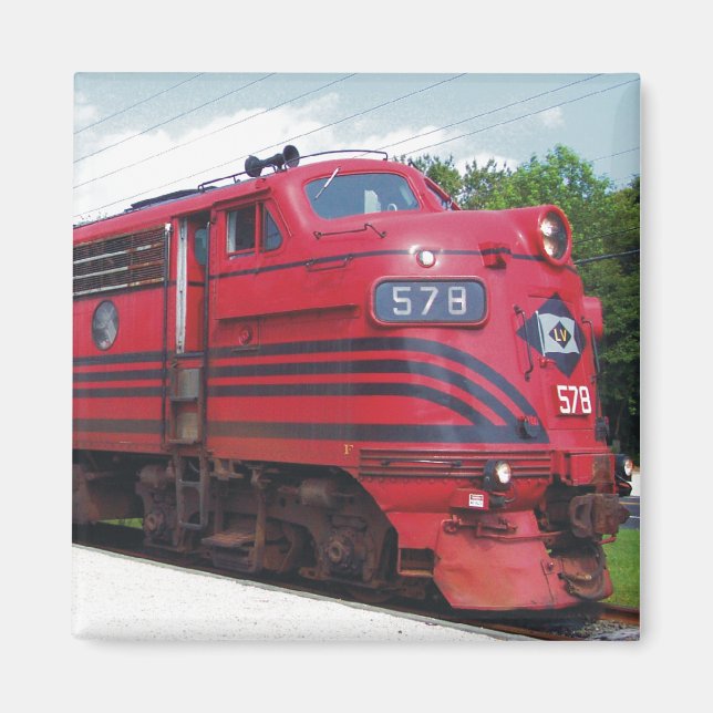 Imã Lehigh Valley Railroad F-7A #578 @ Cape May N.J. (Frente)