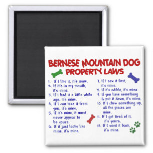 Imã Lei de Propriedade do BERNESE MOUNTAIN DOG 2