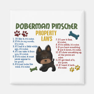 Imã Lei de Propriedade Doberman Pinscher 4