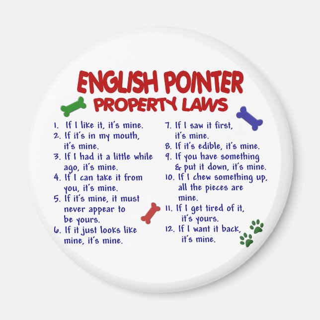 Imã Lei de propriedades do POINTER em INGLÊS 2 (Frente)