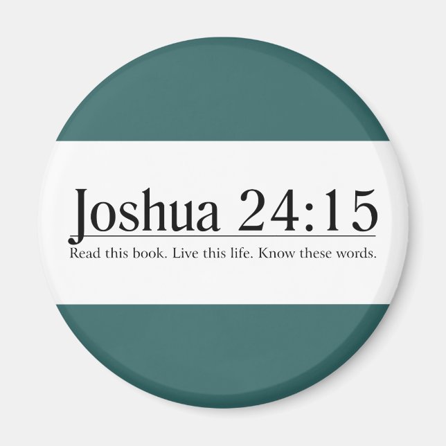 Imã Leia a Bíblia Joshua 24:15 (Frente)