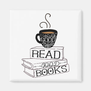 Imã Leia bons livros, bom café da bebida