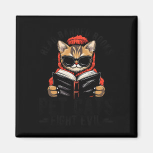Imã Leia Livros Banidos Gatos de Pet Combatem Mau Lido